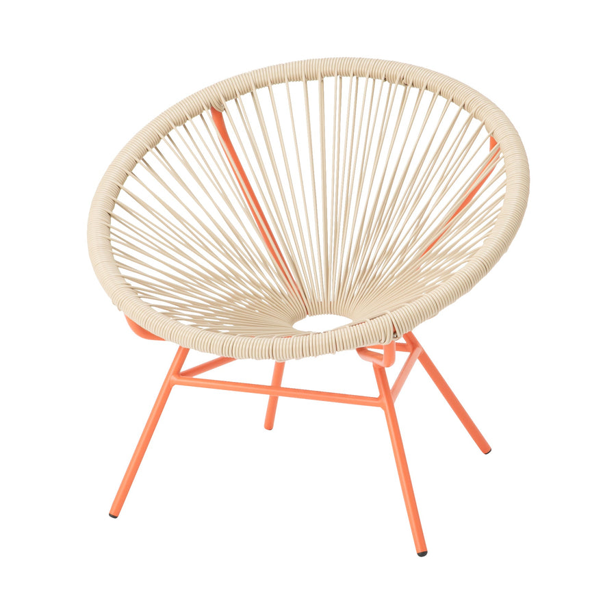 ロータス パーソナルチェア ベージュ×オレンジ