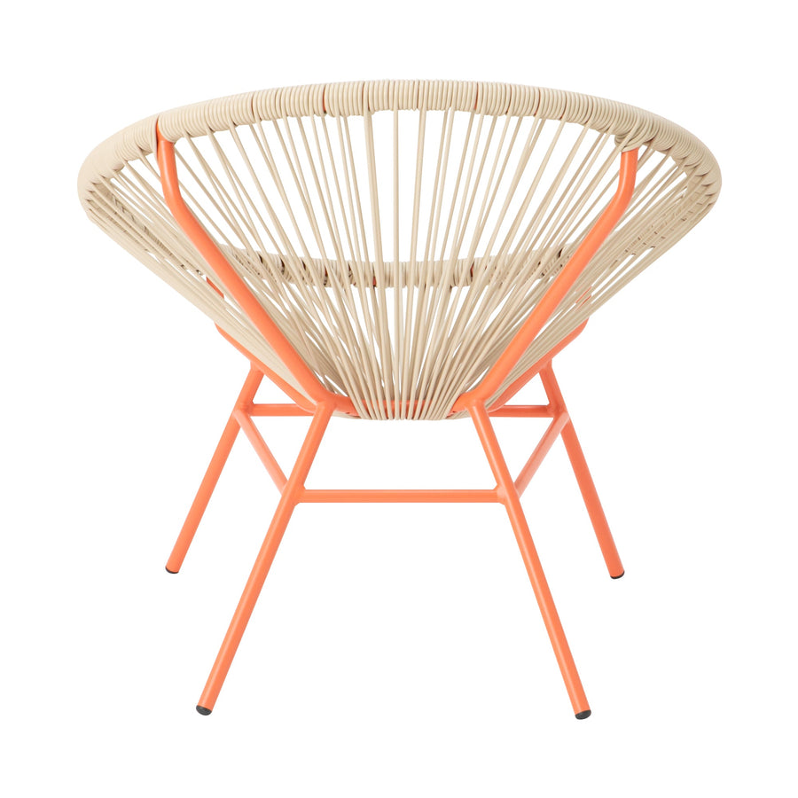 ロータス パーソナルチェア ベージュ×オレンジ