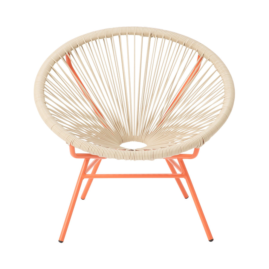 ロータス パーソナルチェア ベージュ×オレンジ