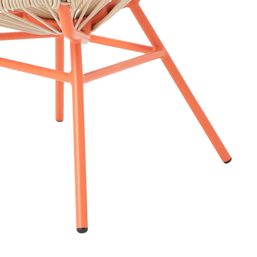 ロータス パーソナルチェア ベージュ×オレンジ