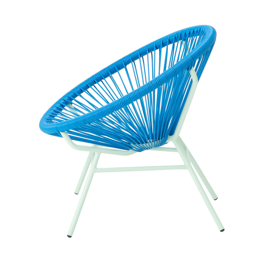 ロータス パーソナルチェア ブルー×ライトグリーン