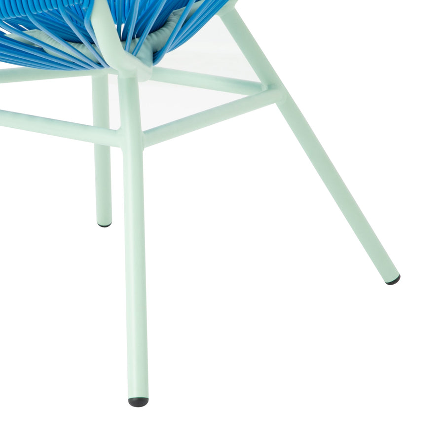 ロータス パーソナルチェア ブルー×ライトグリーン