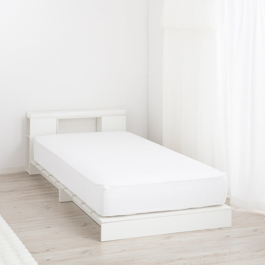 Enkel Low Bed Single White