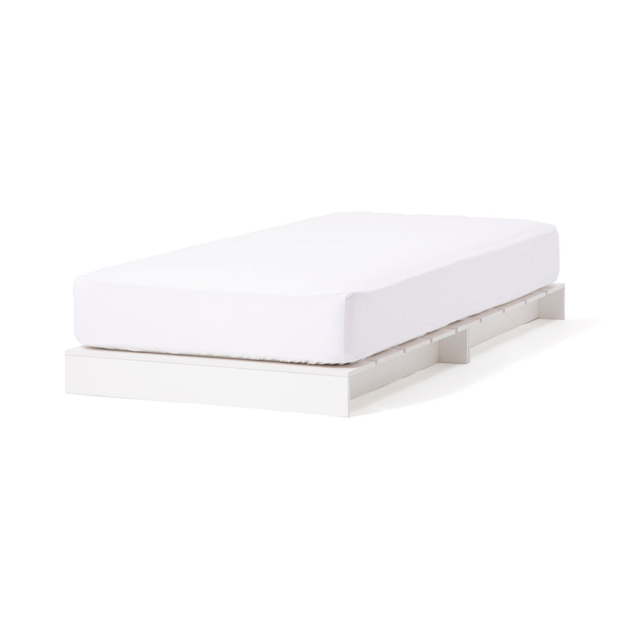 Enkel Low Bed Single White