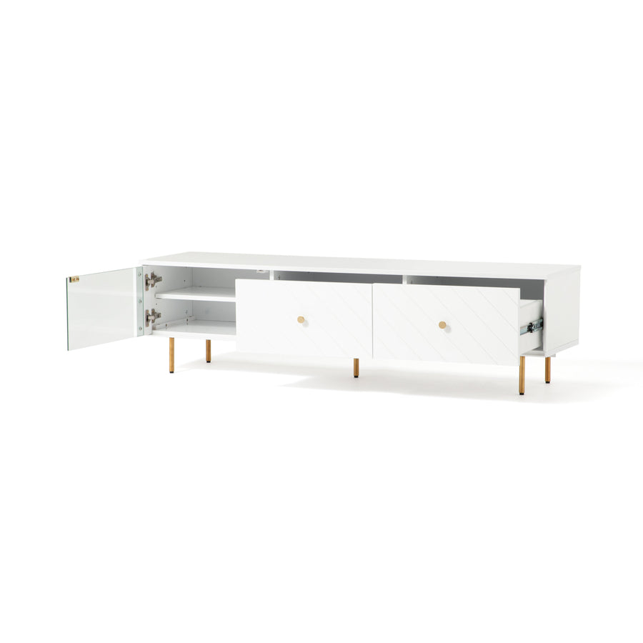 Saltir TV Board 2 White (W1500 x H410)