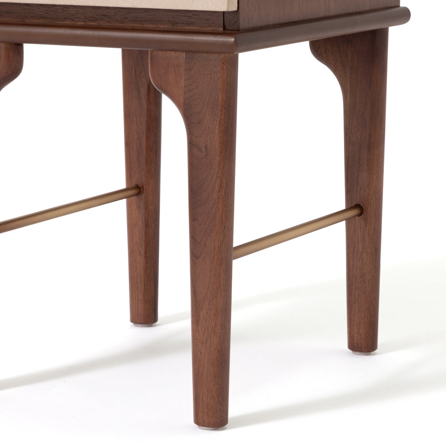 ノエティーク ナイトテーブル ブラウン（W350×H500）