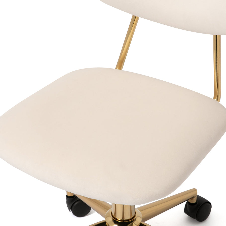 Poire Desk Chair White