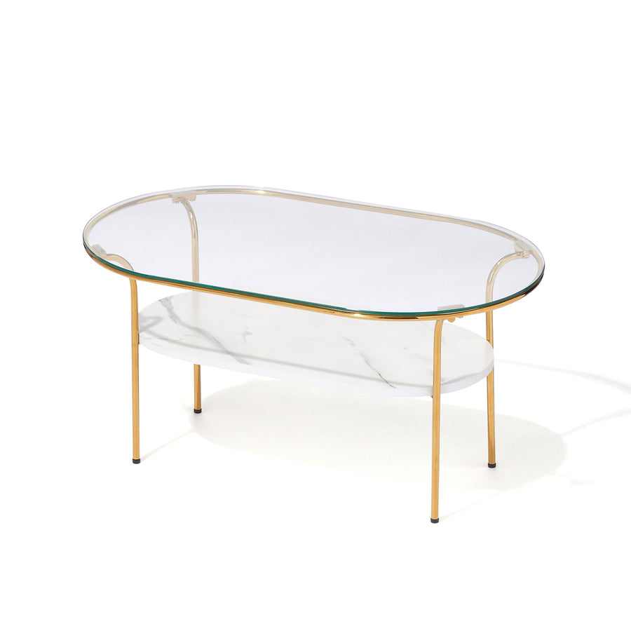 Legato Coffee Table S Gold x Marble (W750)