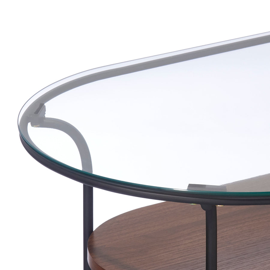 Legato Coffee Table S Black x Brown (W750)