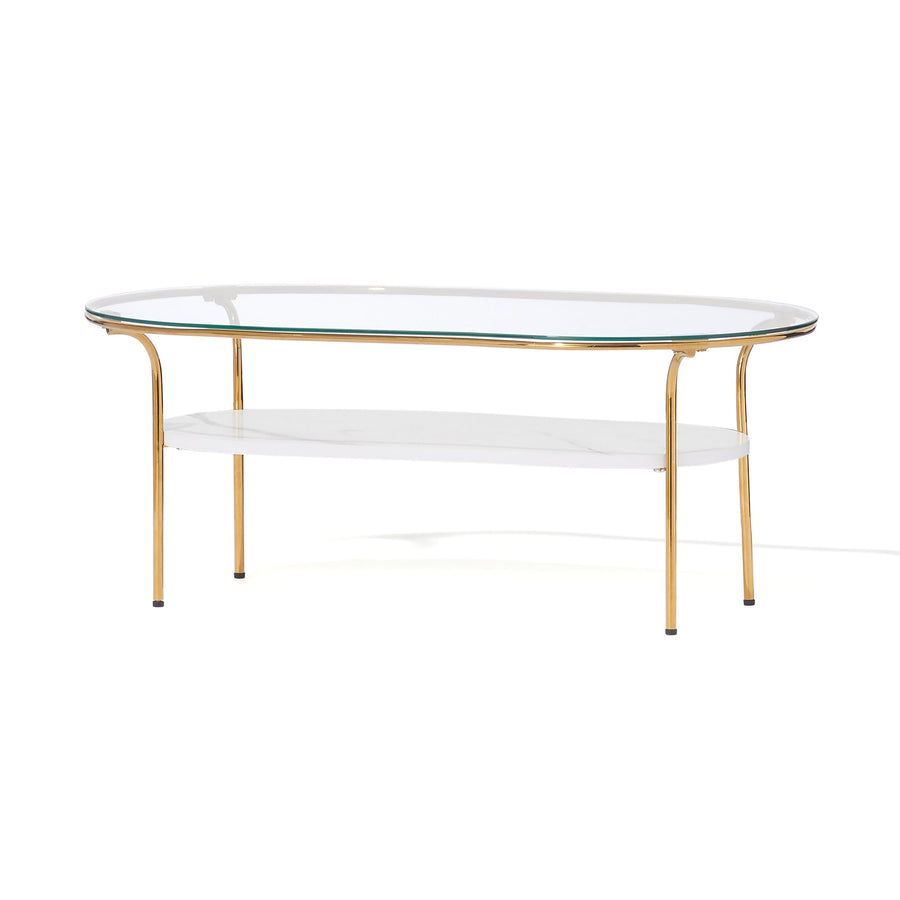 Legato Coffee Table L Gold x Marble (W950)