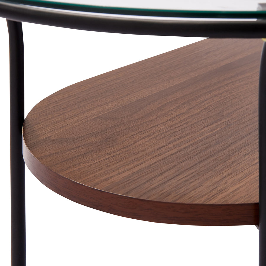 Legato Coffee Table L Black x Brown (W950)