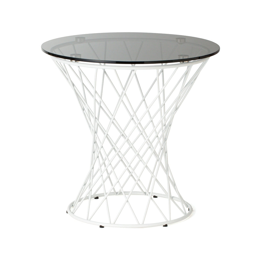 Marlia side table, black x white (φ500)