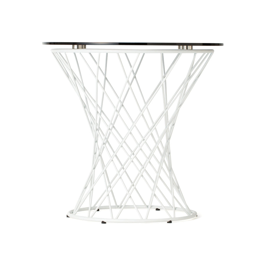 Marlia side table, black x white (φ500)