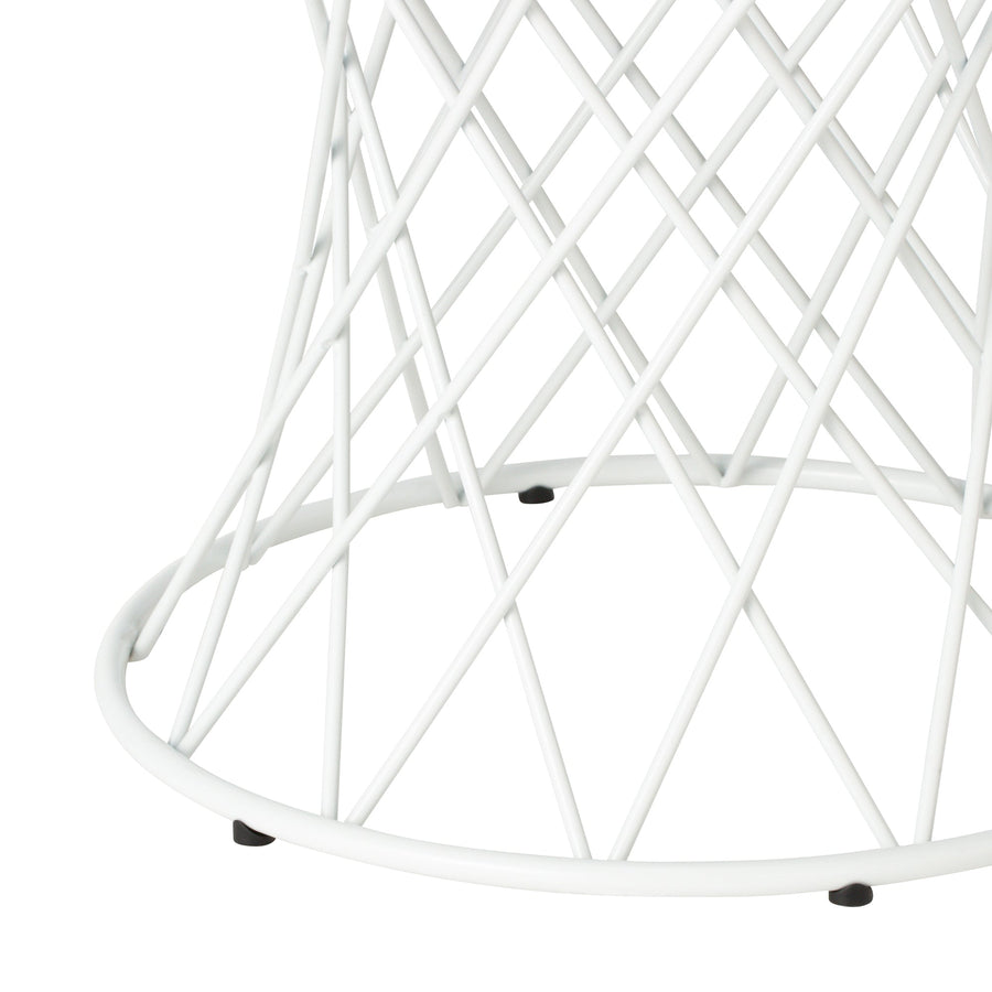 Marlia side table, black x white (φ500)