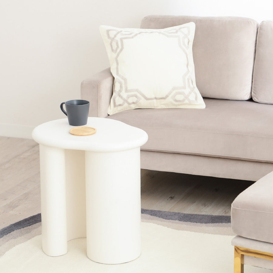 リーヴァ サイドテーブル ホワイト（W450）