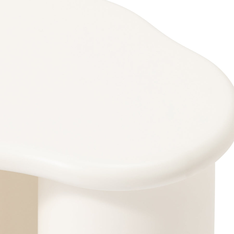 リーヴァ サイドテーブル ホワイト（W450）