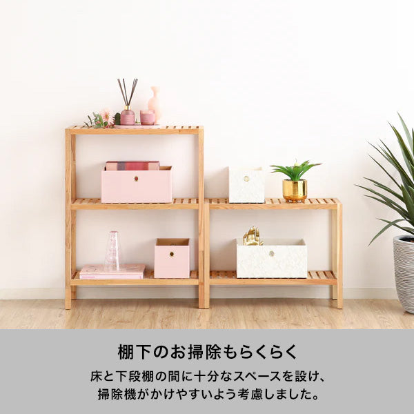 ミン シェルフ ワイド SS ナチュラル（W650xH490）