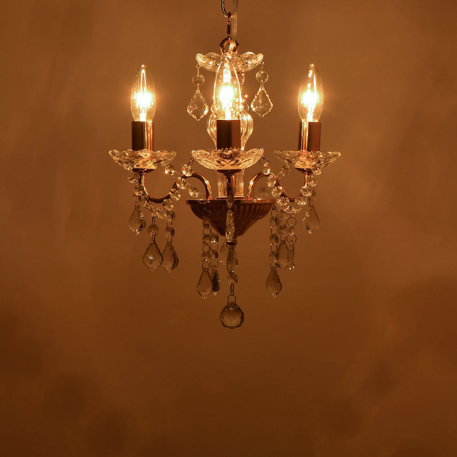 Antoin Chandelier 3 Lights Gold