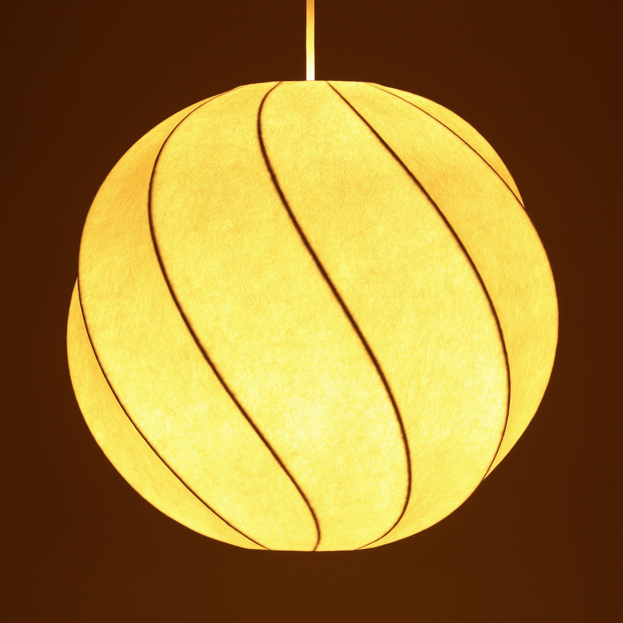 ツイストオーブペンダントランプ ホワイト