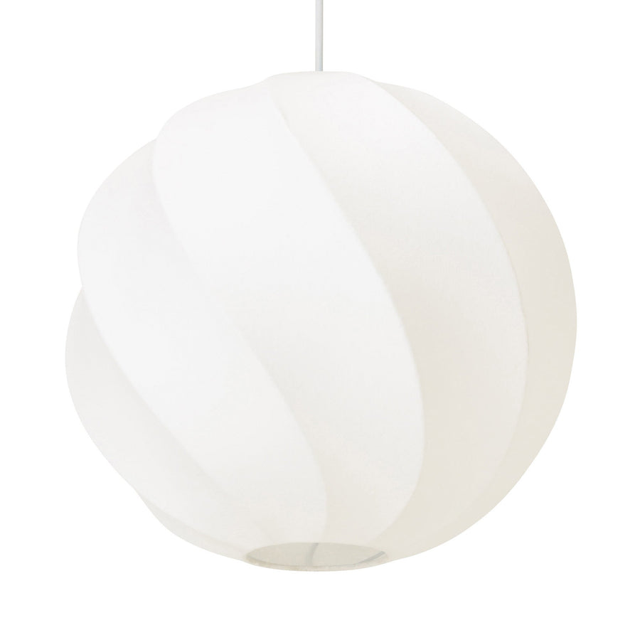 ツイストオーブペンダントランプ ホワイト