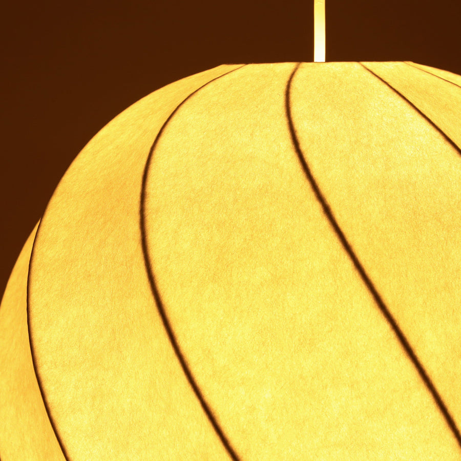 ツイストオーブペンダントランプ ホワイト