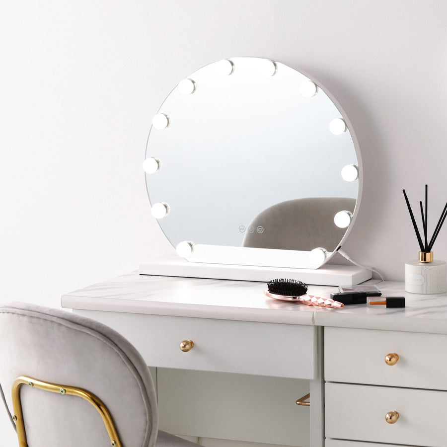 Frameless Hollywood Mirror Round