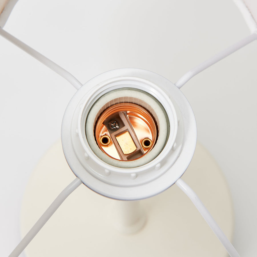 スカラップ テーブルランプ ベージュ