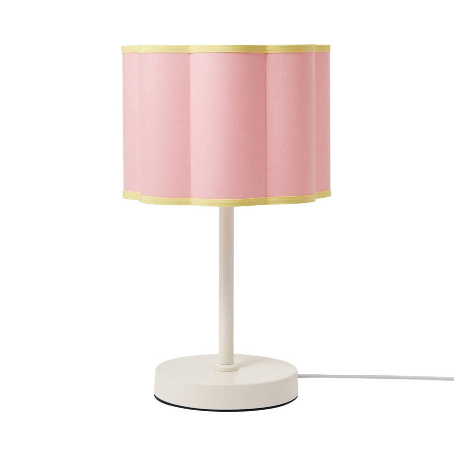 スカラップ テーブルランプ ピンク