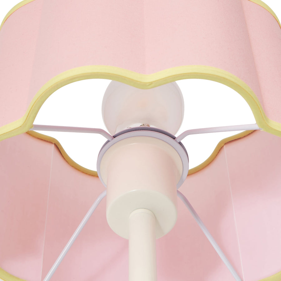 スカラップ テーブルランプ ピンク