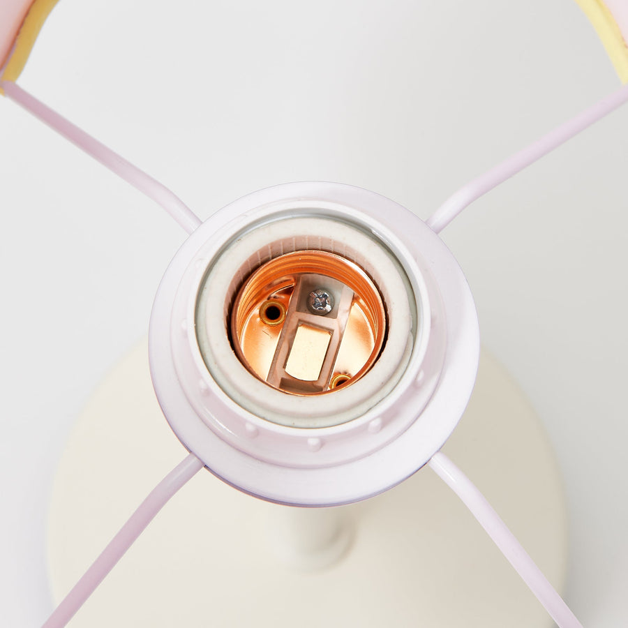 スカラップ テーブルランプ ピンク