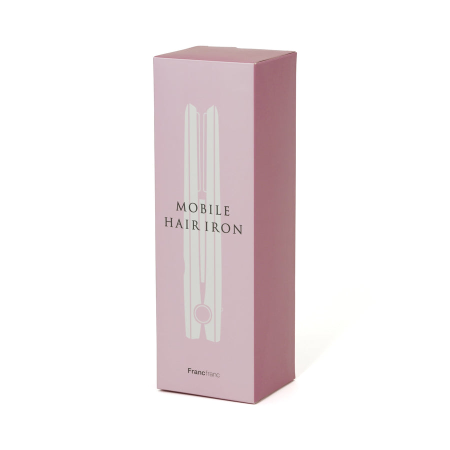 モバイルヘアアイロン ピンク
