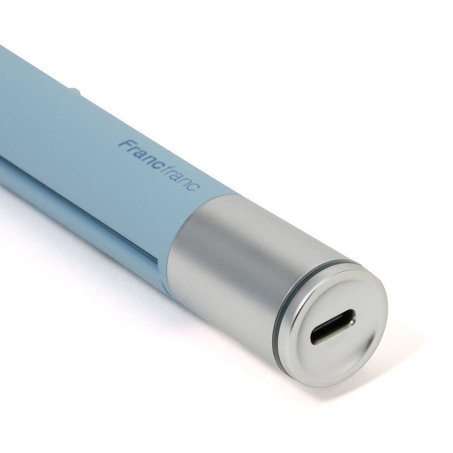 USBコンパクトストレートアイロン ブルー