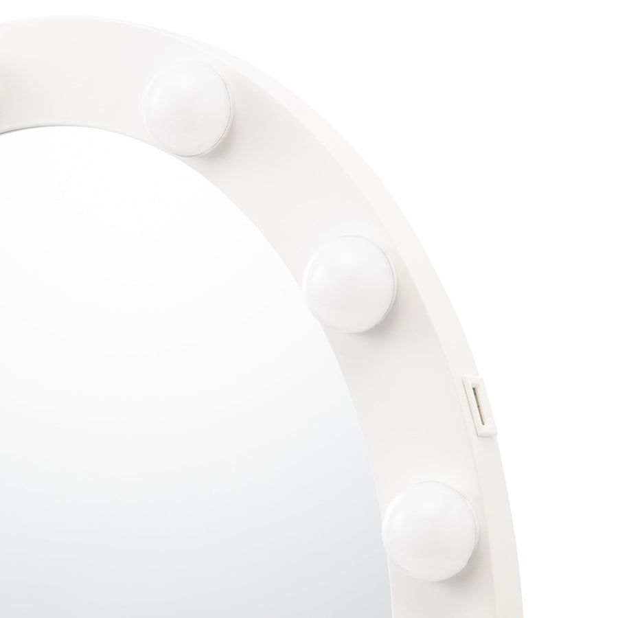 フッツェ ハリウッドミラー ラウンド 3 ホワイト