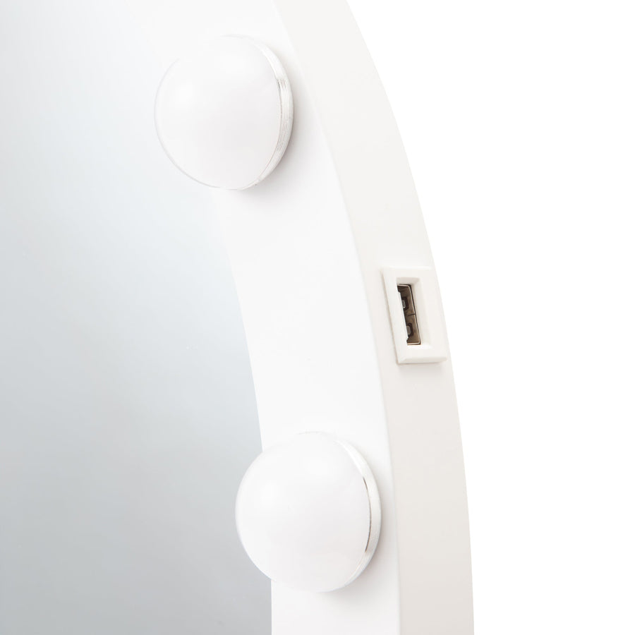 フッツェ ハリウッドミラー ラウンド 3 ホワイト