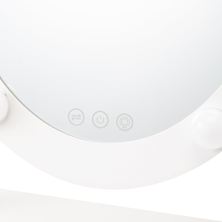 フッツェ ハリウッドミラー ラウンド 3 ホワイト