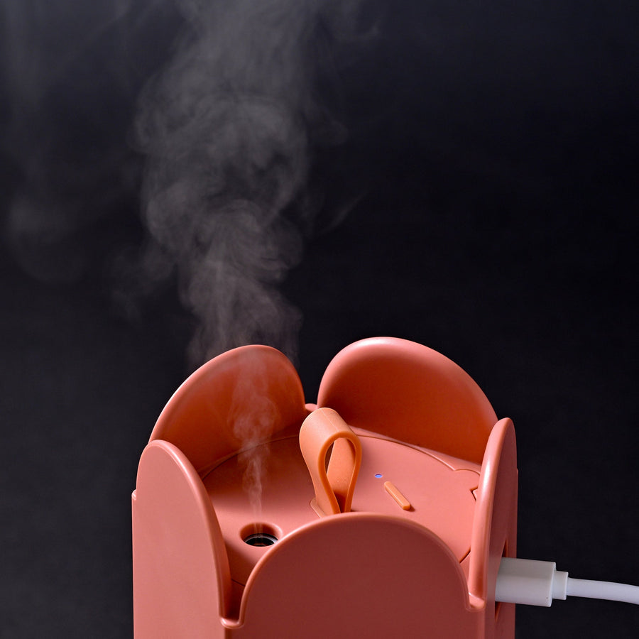 アーチ 充電式 超音波加湿器 ピンク