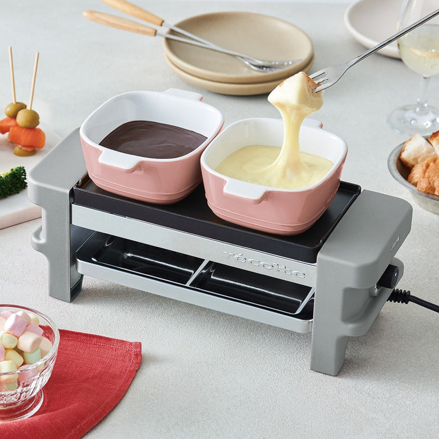 Recolte Raclette &amp; Fondue Maker Melt Grey