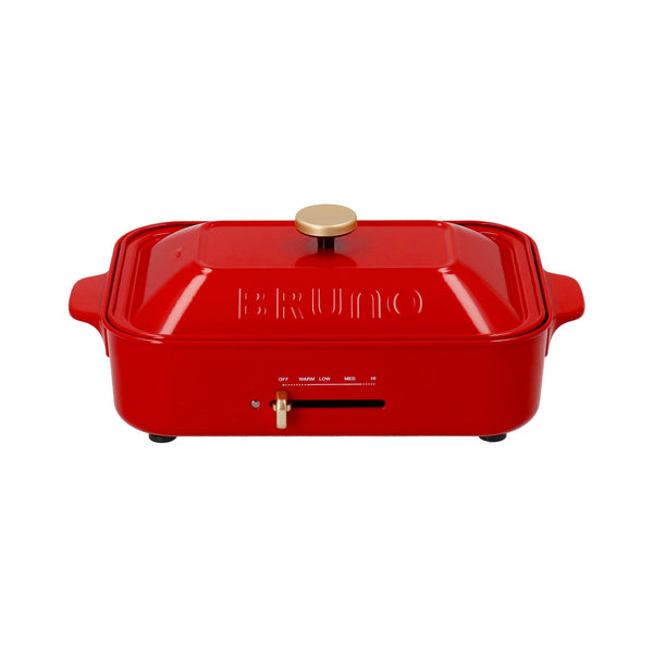 Compact hot plate red (set of 2 plates)