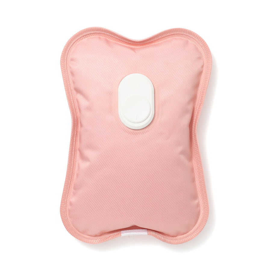 Heat storage hot water bottle, white