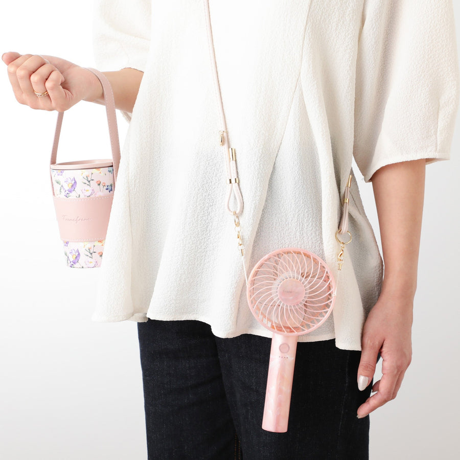 フレ ハンディファン シアーマーブル ピンク【2025年モデル】