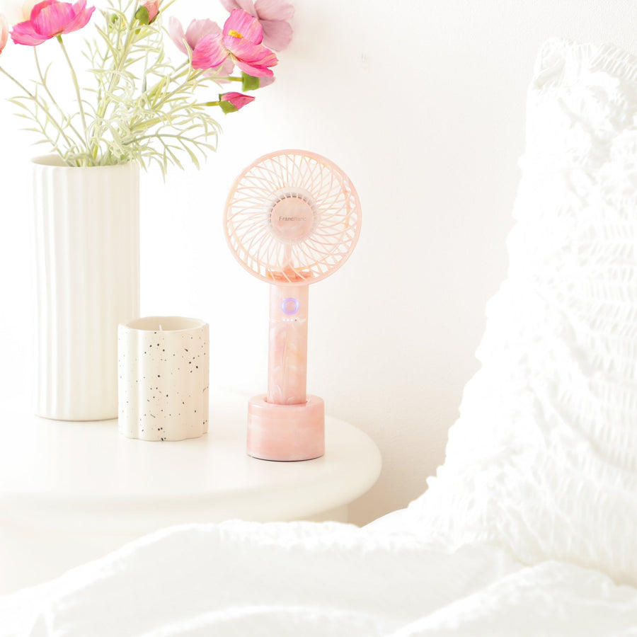 フレ ハンディファン シアーマーブル ピンク【2025年モデル】