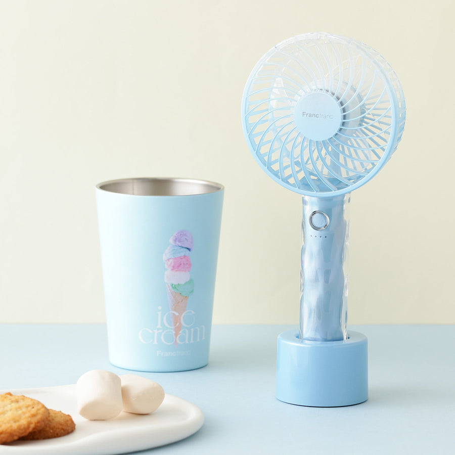 フレ ハンディファン ウェーブ ブルー【2025年モデル】