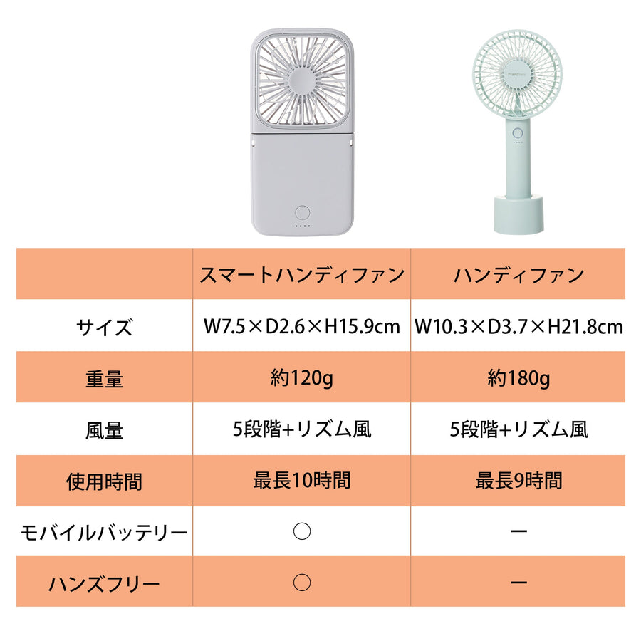 フレ ハンディファン バイカラー グリーン【2025年モデル】