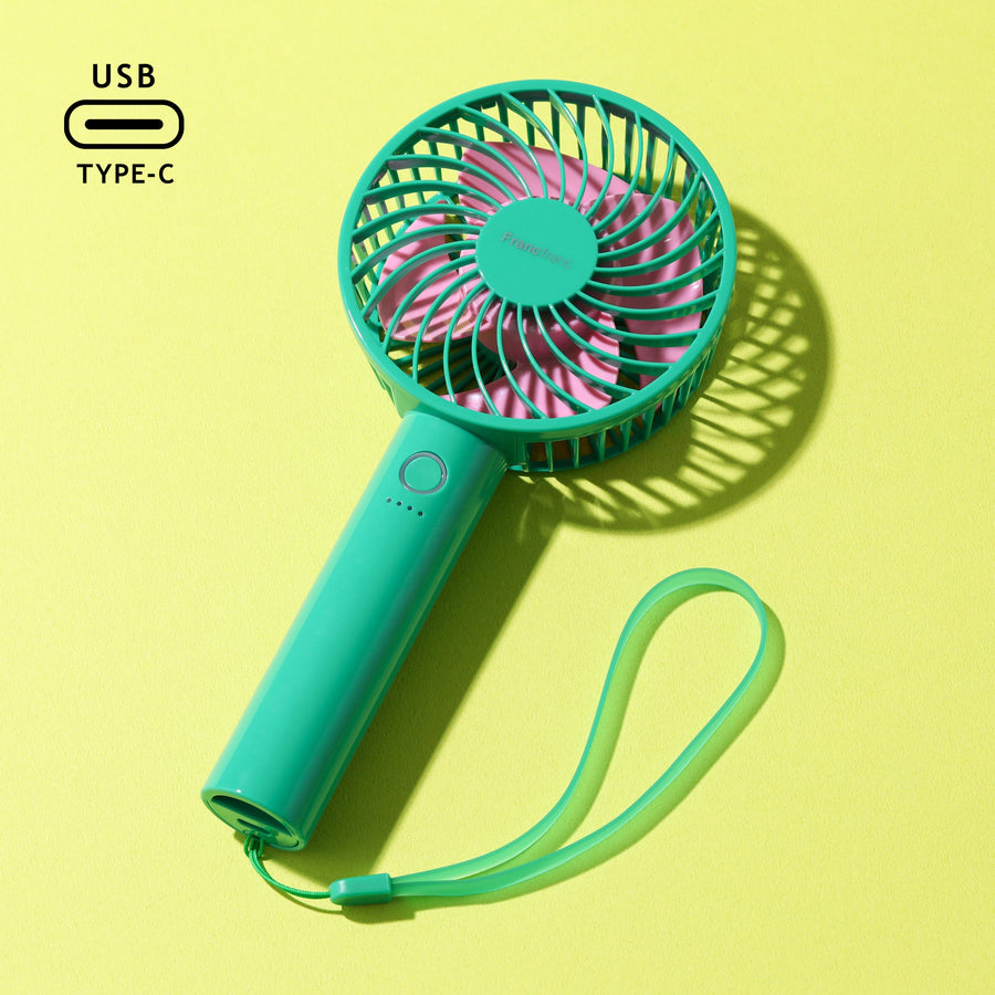 フレ ハンディファン バイカラー グリーン【2025年モデル】