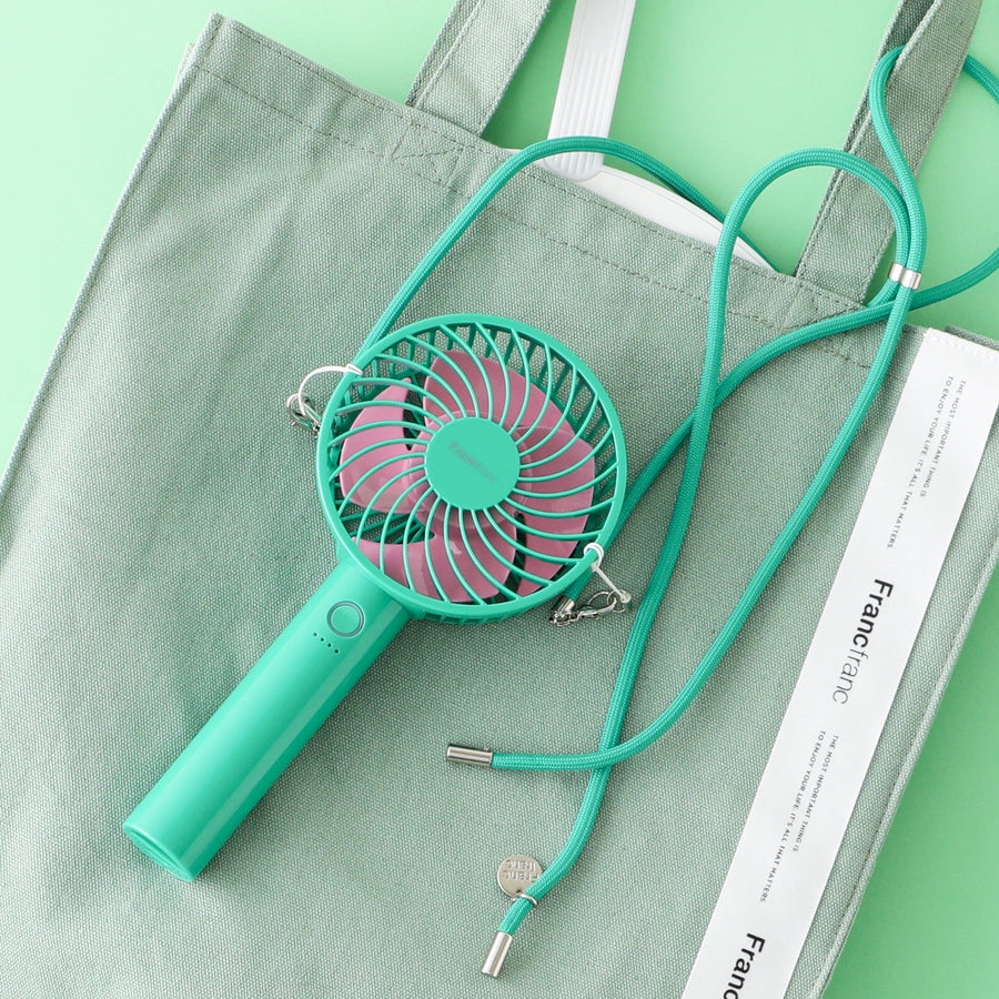 フレ ハンディファン バイカラー グリーン【2025年モデル】