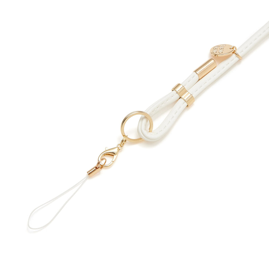 フレ ネックストラップ シンプル ホワイト【2025年モデル】