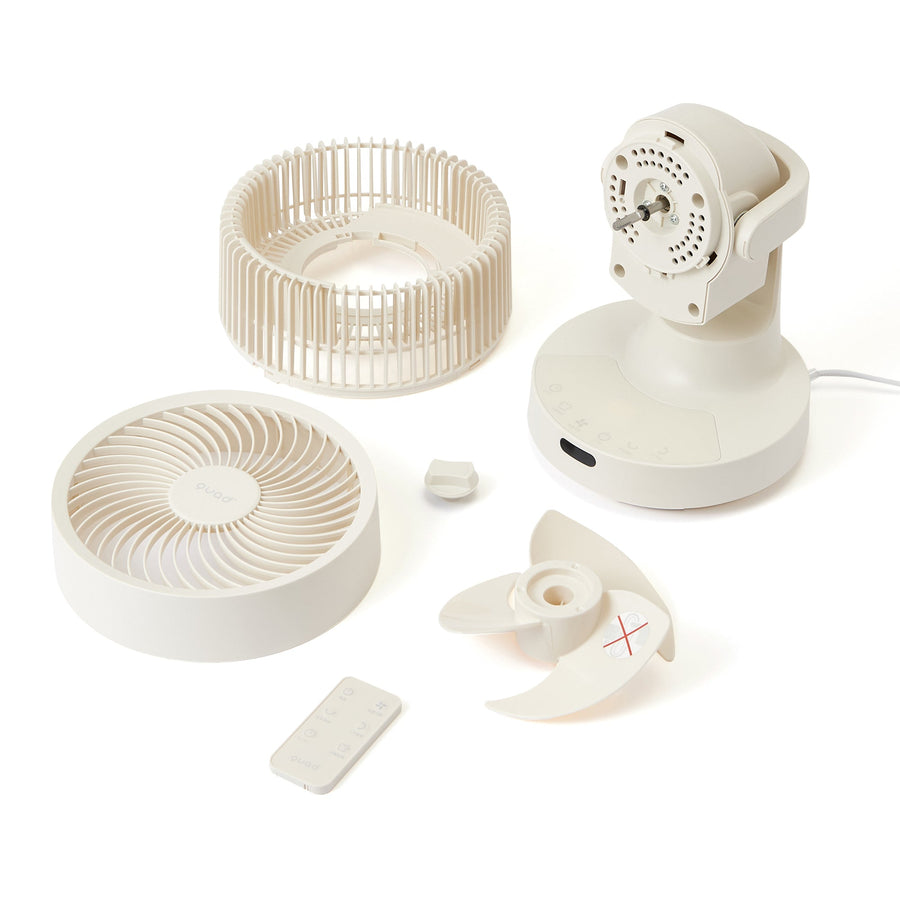 3D首振りDCサーキュレーター アイボリー