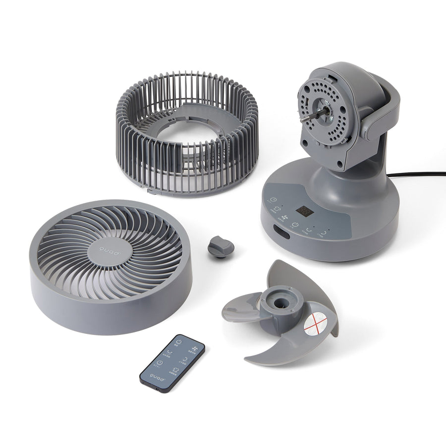 3D首振りDCサーキュレーター グレー