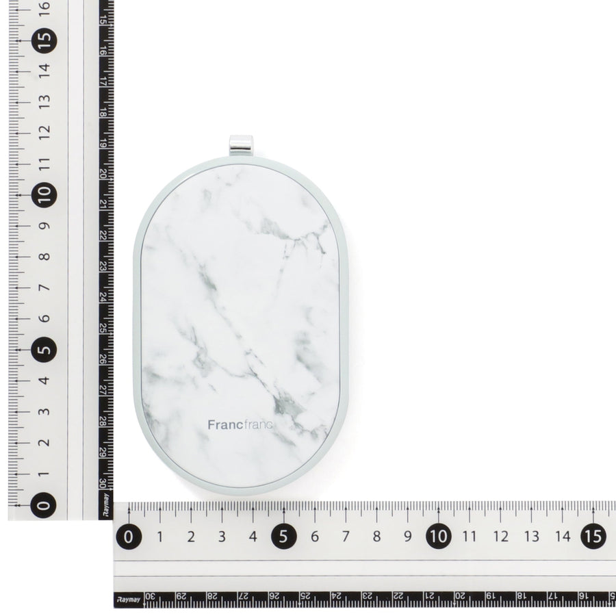 繰り返し使えるカイロ マーブル ホワイト【2025年モデル】