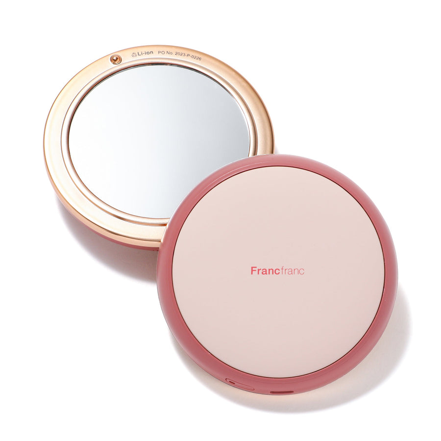 両手で使える充電式カイロ ピンク【2025年モデル】